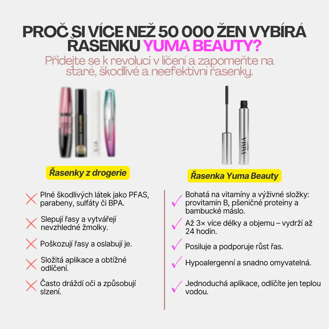 YumaBeauty| Natürliche verlängernde und pflegende Wimperntusche.