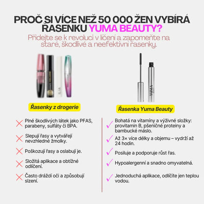 YumaBeauty| Natürliche verlängernde und pflegende Wimperntusche.