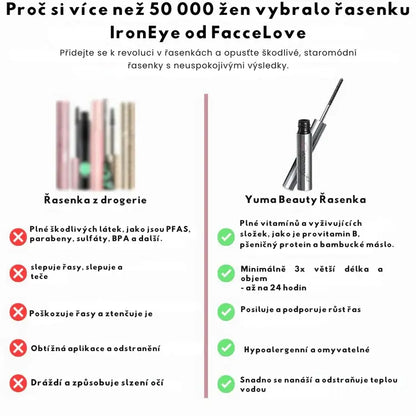YumaBeauty| Iron natürliche verlängernde und pflegende Mascara
