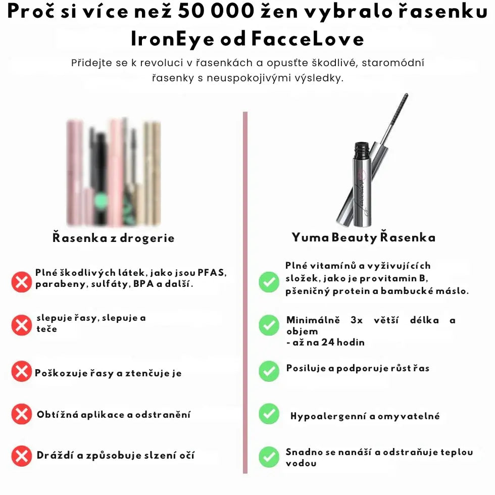 YumaBeauty| Natürliche verlängernde und nährende Wimperntusche...